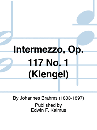 Book cover for Intermezzo, Op. 117 No. 1 (Klengel)
