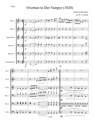 Overture to Der Vampyr (Double Reed Ensemble)