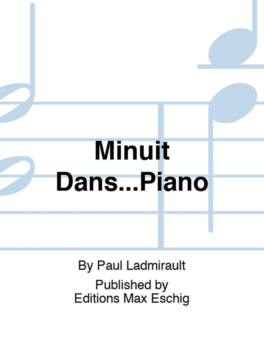 Minuit Dans...Piano