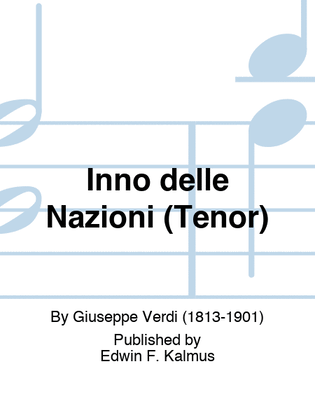 Book cover for Inno delle Nazioni (Tenor)