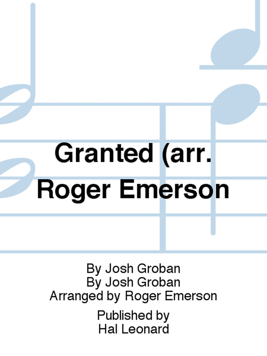 Granted (arr. Roger Emerson) image number null