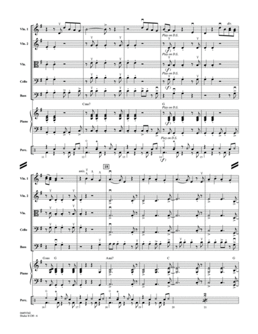 Shake It Off - Conductor Score (Full Score)