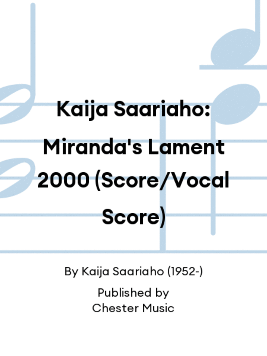 Kaija Saariaho: Miranda