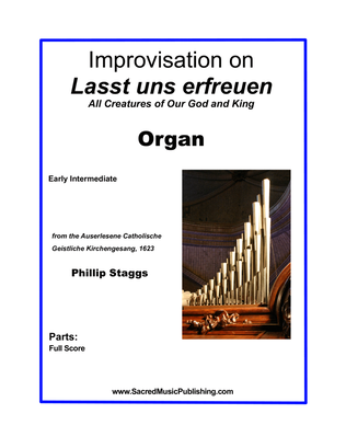 Book cover for Improvisation on Lasst uns erfreuen - Organ