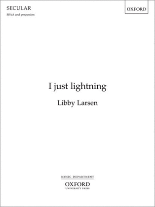 Book cover for I just lightning