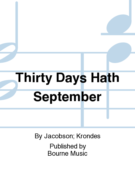 Thirty Days Hath September