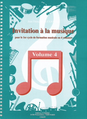 Book cover for Invitation a la musique - Volume 4