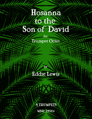 Book cover for Hosanna to the Son of David for Trumpet Octet by Eddie Lewis