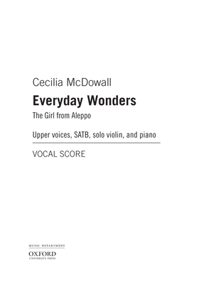 Book cover for Everyday Wonders: The Girl from Aleppo