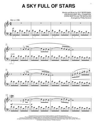 Book cover for A Sky Full Of Stars [Classical version] (arr. Phillip Keveren)