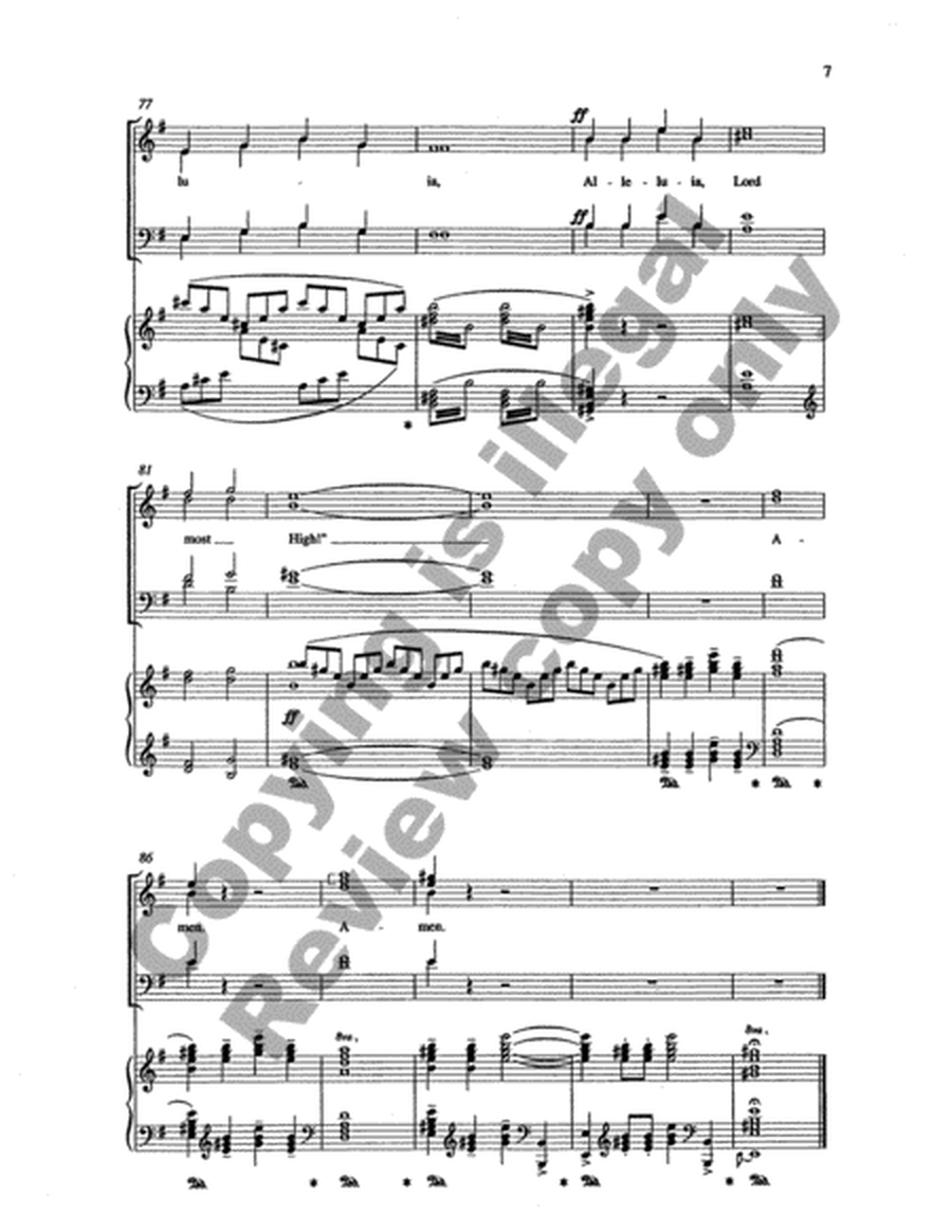 Three Festival Choruses: Let All Mortal Flesh Keep Silence (Choral Score)