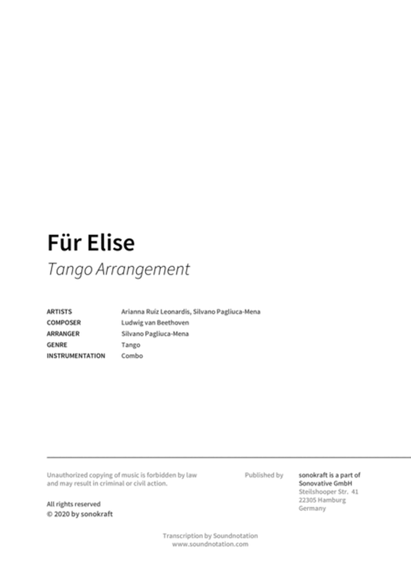 Für Elise (Tango arrangement) image number null