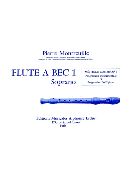 La Flute A Bec (recorder Solo)