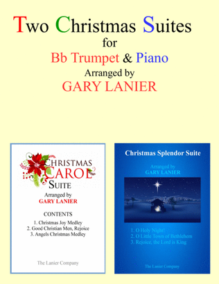 Book cover for TWO CHRISTMAS SUITES (Bb Trumpet and Piano with Score & Parts)