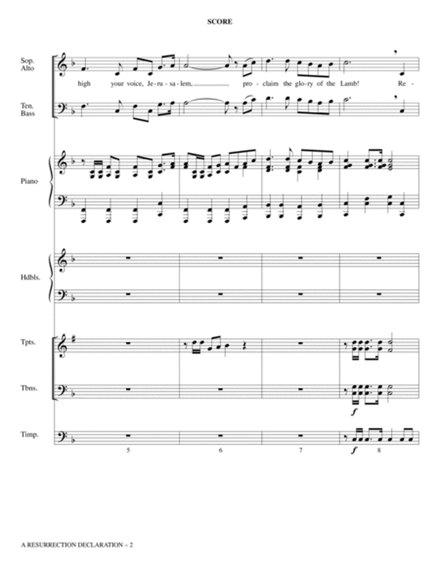 A Resurrection Declaration - Full Score