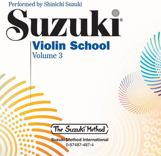 Book cover for Suzuki Violin School, Volume 3