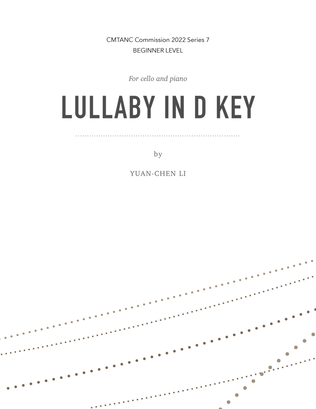 Lullaby in D Key for cello and piano