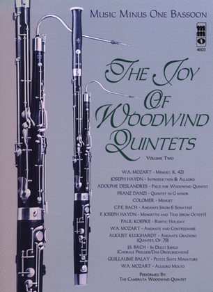 Book cover for The Joy of Woodwind Quintets - Volume Two
