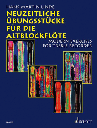 Book cover for Modern Exercises for Treble Recorder