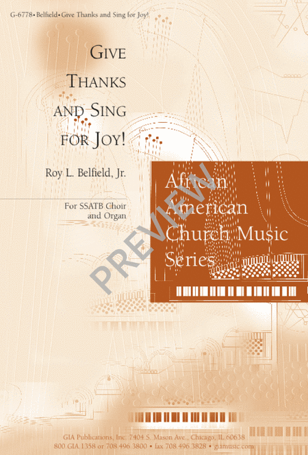 Give Thanks and Sing for Joy