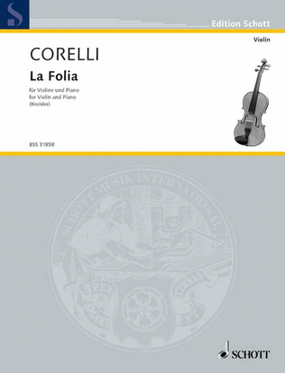 Book cover for Kreisler Cm18 Corelli La Folia Vln Pft