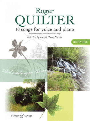 Book cover for Roger Quilter – 18 Songs for Voice and Piano