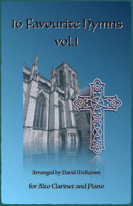 Book cover for 16 Favourite Hymns Vol.1 for Alto Clarinet and Piano