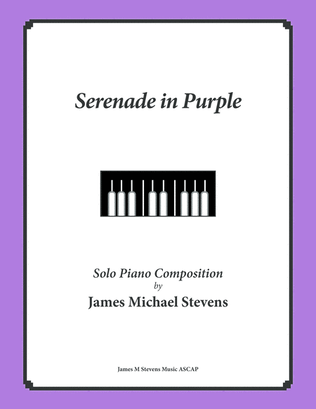 Book cover for Serenade in Purple - Beautiful Piano