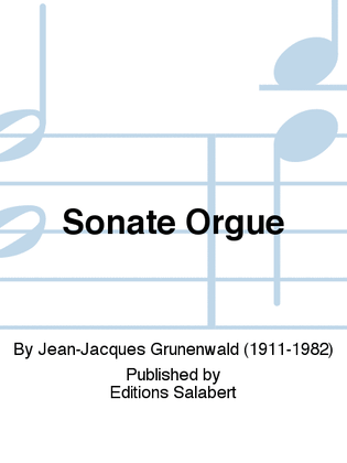 Book cover for Sonate Orgue
