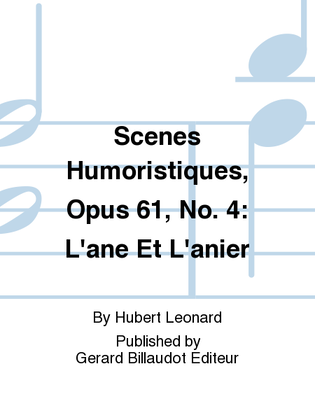 Book cover for Scenes Humoristiques Opus 61 N°4 L’Âne et l’Ânier