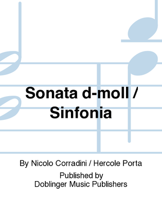 Book cover for Sonata d-moll / Sinfonia