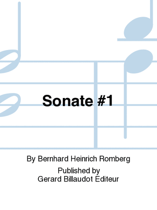 Book cover for Sonate No. 1