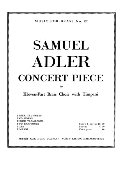 Concert Piece (ensemble-brass 8 Or More)