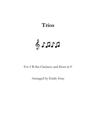 Book cover for Trios for Two Clarinets and Horn