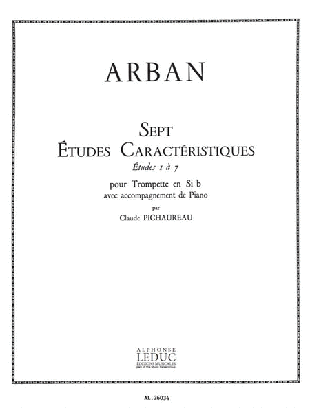 Etudes Caracteristiques No.1 - No.7 (b Flat Trumpet) (trumpet & Pi