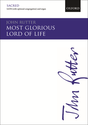 Book cover for Most glorious Lord of life