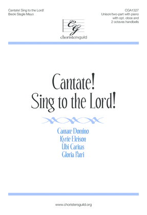 Book cover for Cantate! Sing for Joy!