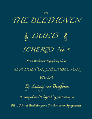 THE BEETHOVEN DUETS FOR VIOLA SCHERZO NO 4