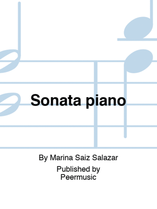 Book cover for Sonata piano