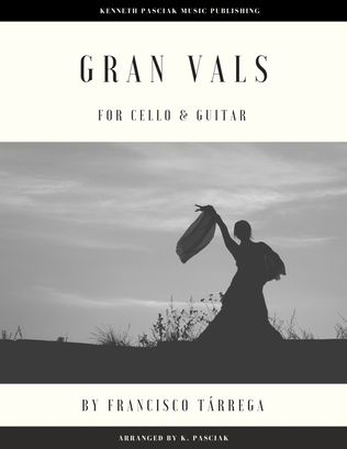 Book cover for Gran Vals (for Cello and Guitar)