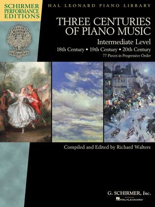 Book cover for Three Centuries of Piano Music: 18th, 19th & 20th Centuries