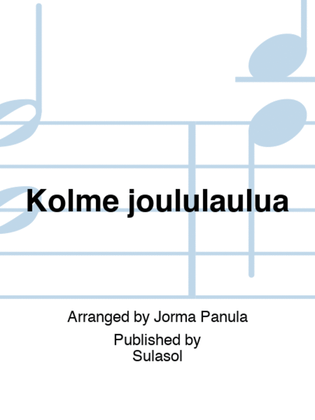 Book cover for Kolme joululaulua