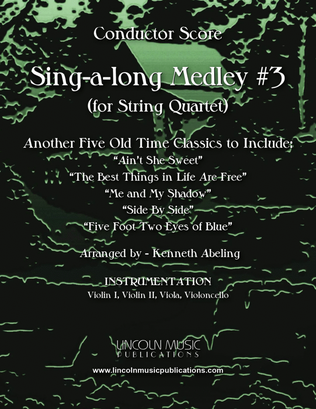 Book cover for Sing-along Medley #3 (for String Quartet)