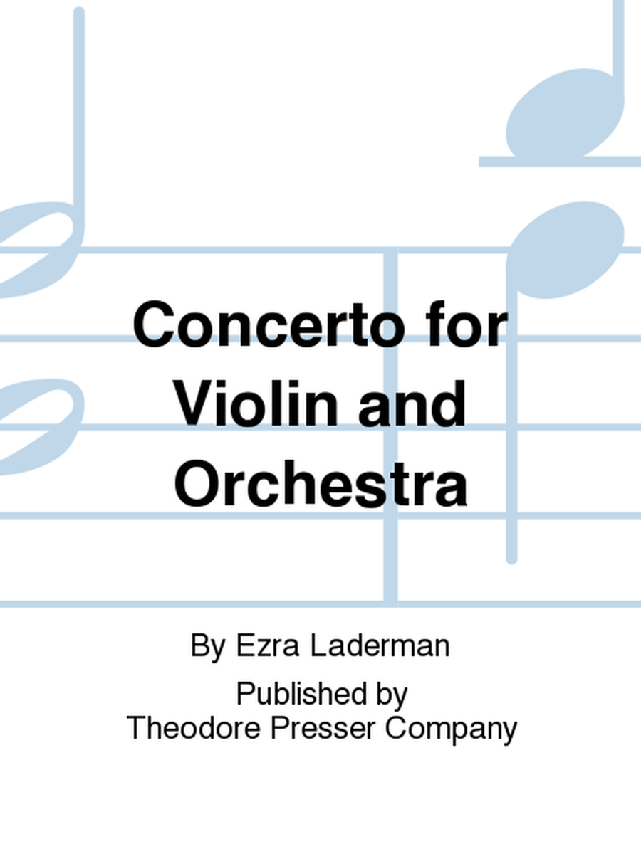 Concerto For Violin And Orchestra