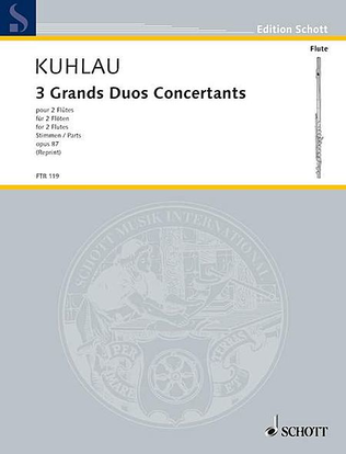 Book cover for 3 Grands Duos Concertants, Op. 87