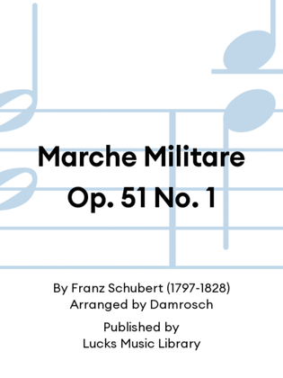 Book cover for Marche Militare Op. 51 No. 1