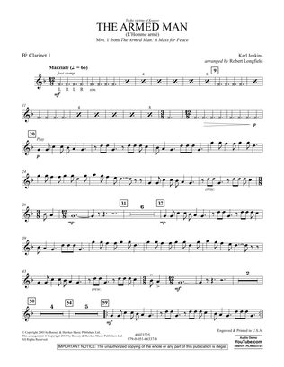 Book cover for The Armed Man (from A Mass for Peace) (arr. Robert Longfield) - Bb Clarinet 1