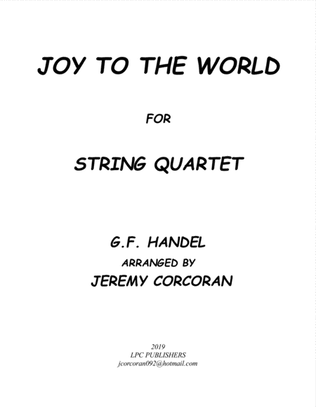 Book cover for Joy to the World for String Quartet