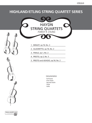 Book cover for Haydn String Quartets: Cello