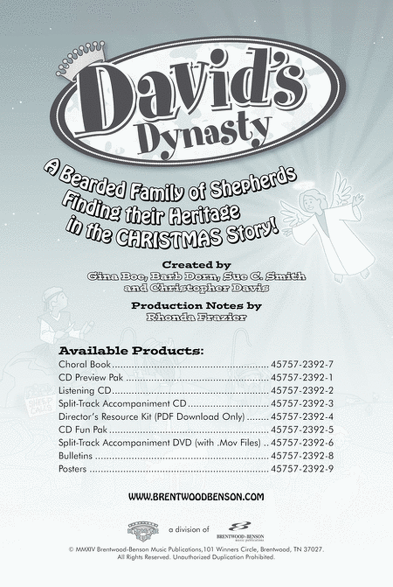 David's Dynasty - CD Preview Pak image number null